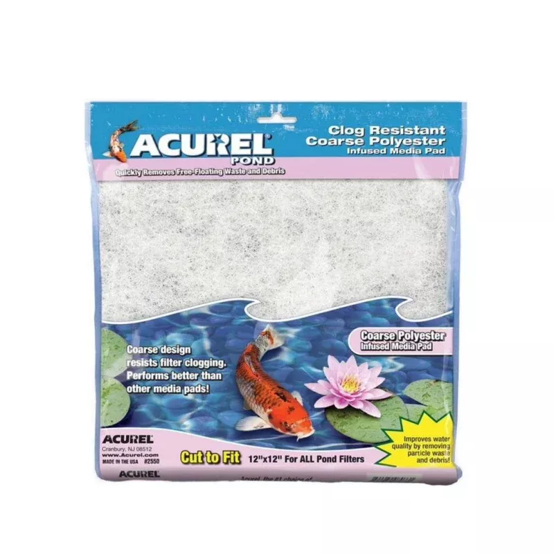 Acurel Pond Coarse Polyester Media Pad 12 x 12 Part # 2550