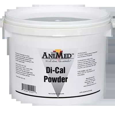 AniMed Di-Cal Powder | Calcium & Phosphorus Supplement for Horses | 4 lb.