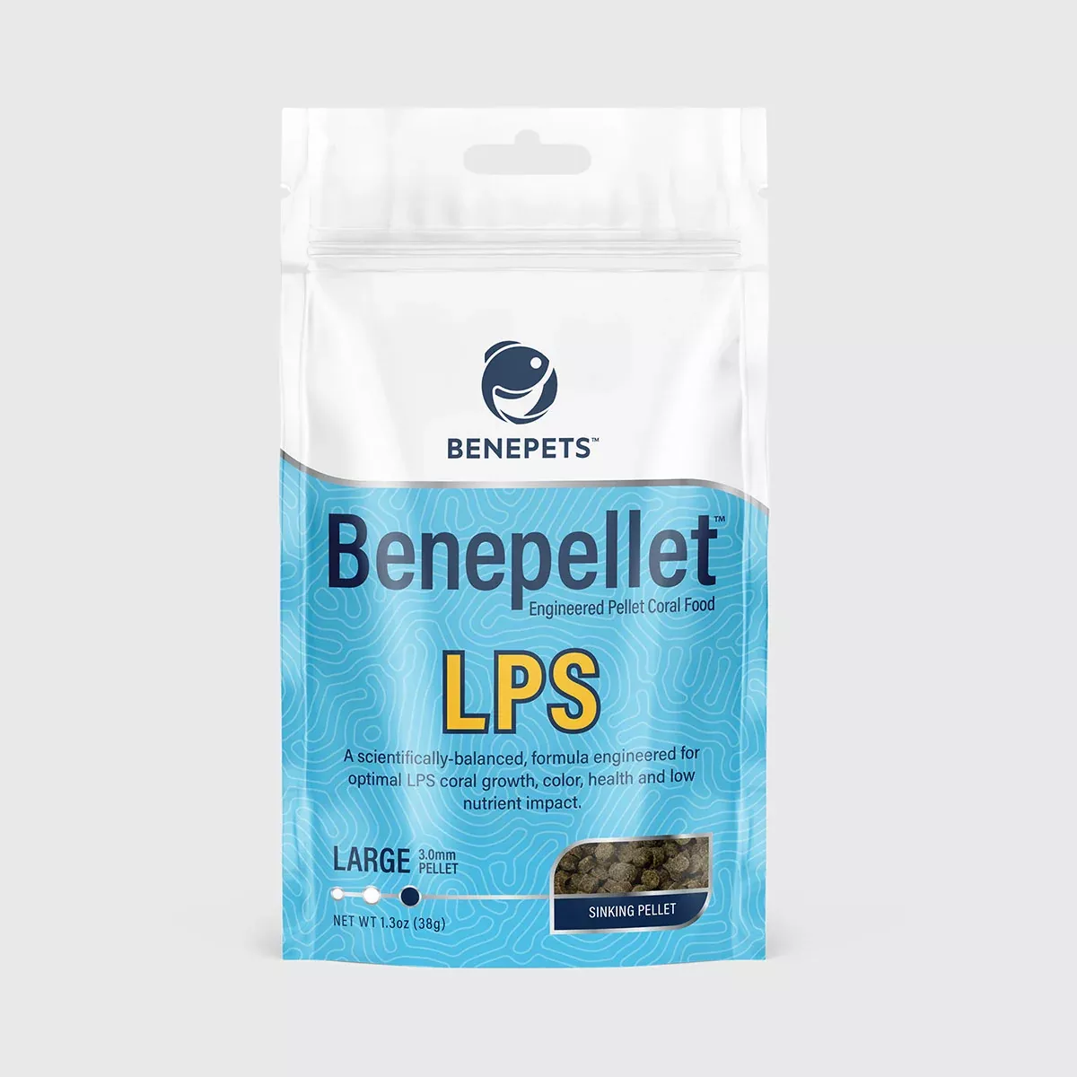 Benepets Benepellet LPS Large (3.0mm Pellet) – 1.3 oz Pouch