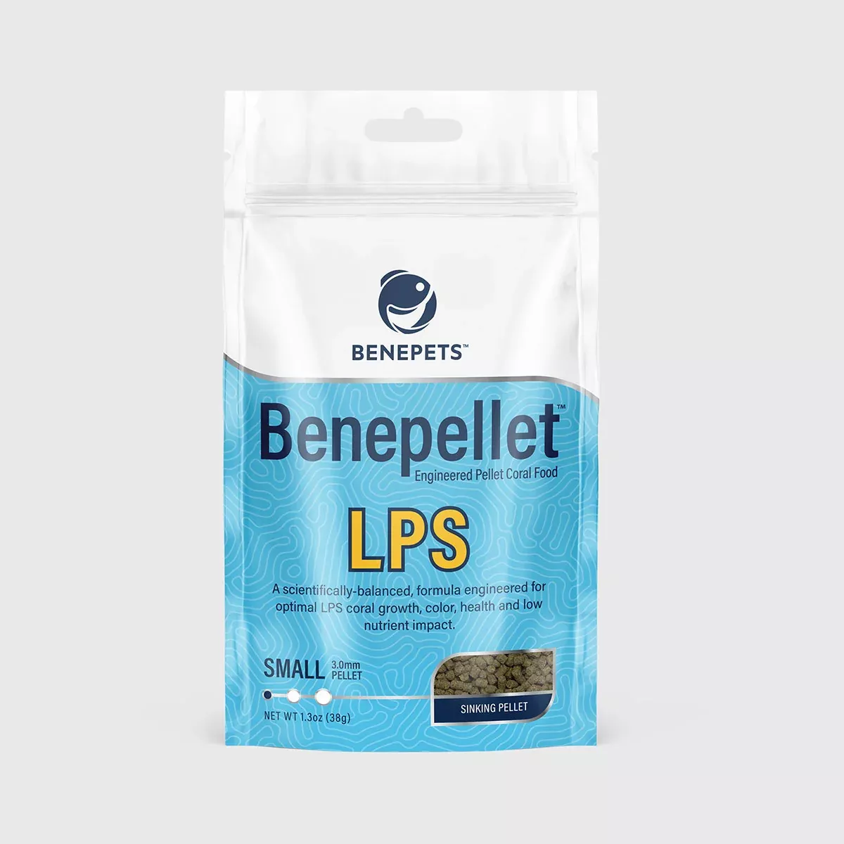 Benepets Benepellet LPS Small (1.7mm Pellet) – 1.3 oz Pouch
