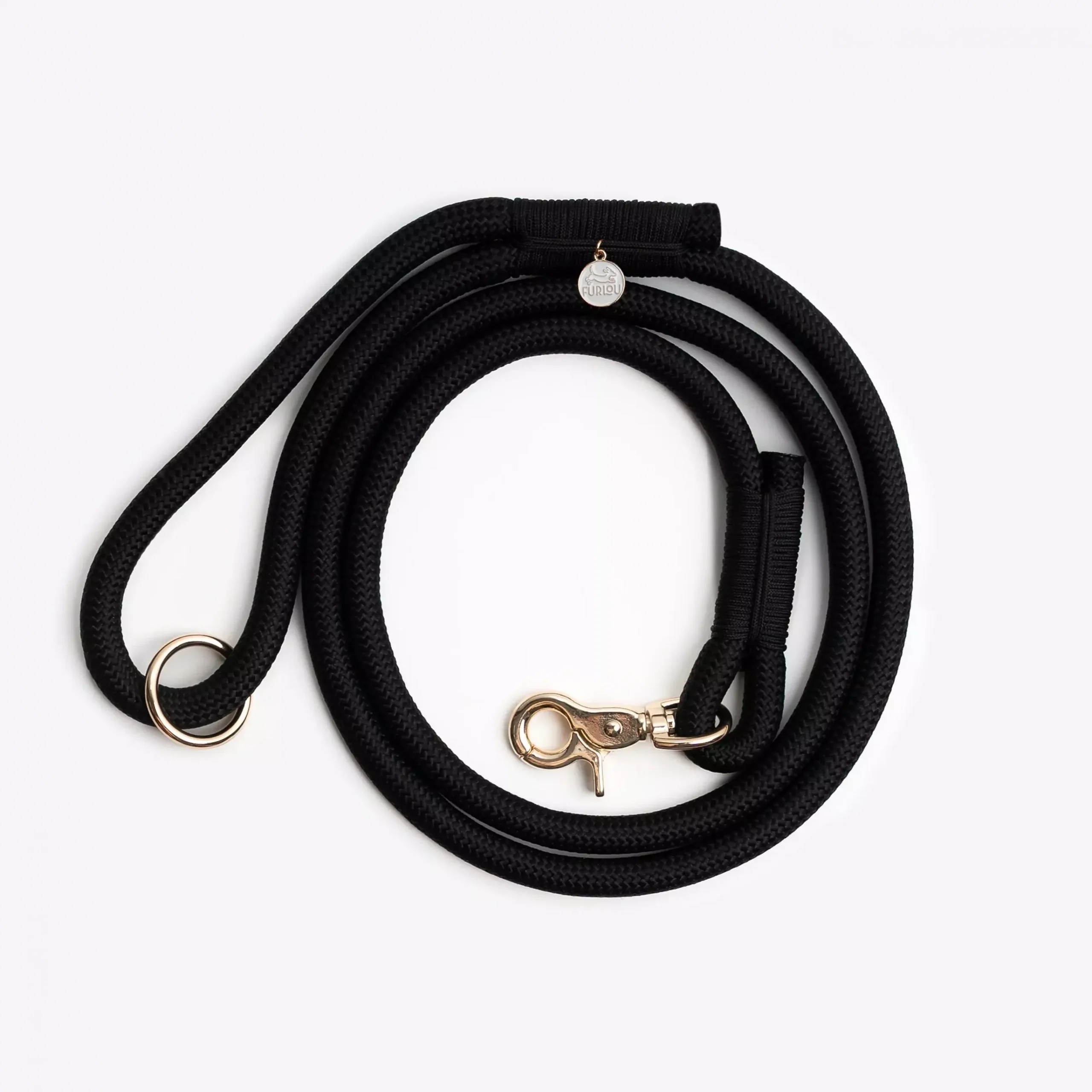 ‘Black’ – Braided Rope Leash