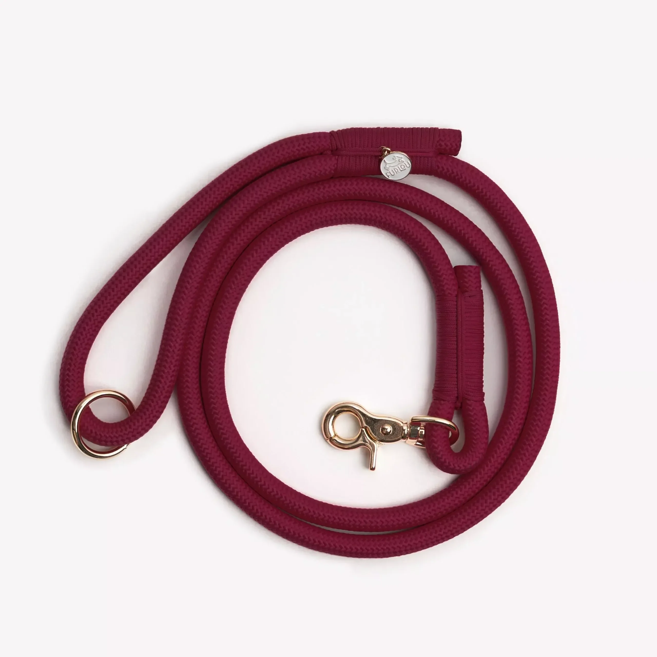 ‘Bordeaux’ – Braided Rope Leash