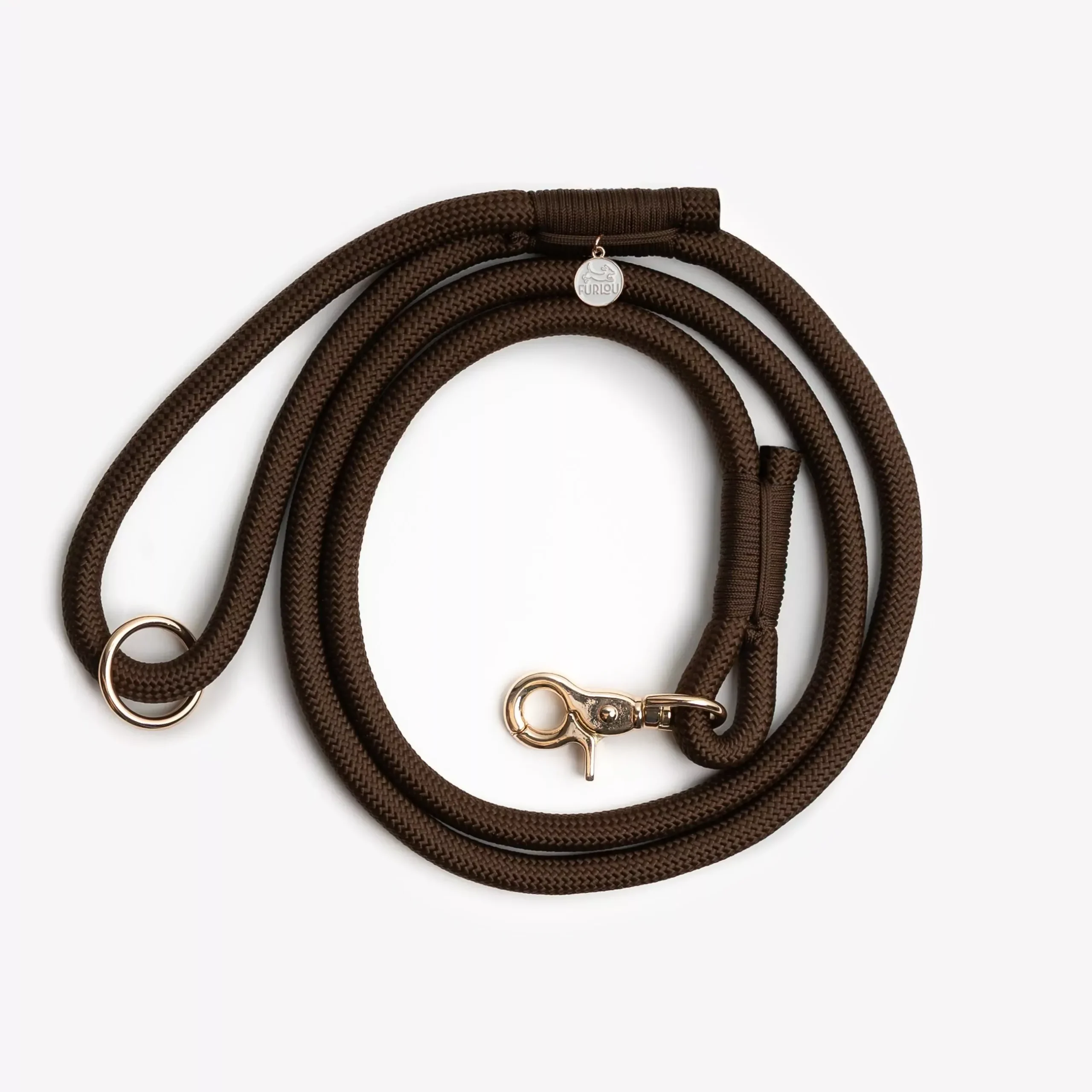 ‘Brown’ – Braided Rope Leash