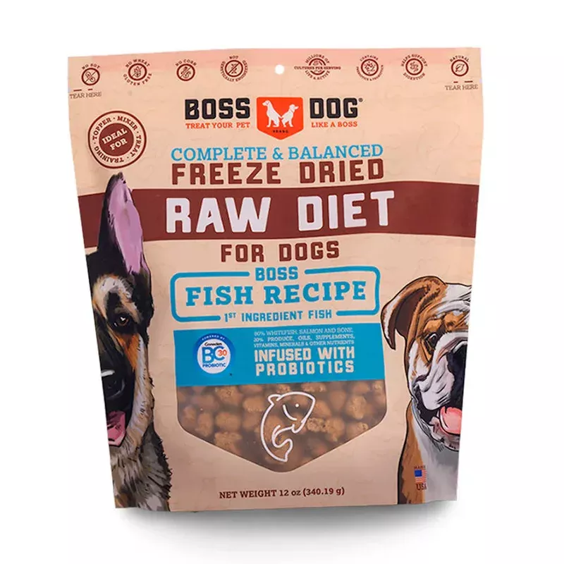 ‘BUNDLE DEAL’: Boss Dog Fish Grain-Free Freeze-Dried Raw Dog Food 12oz