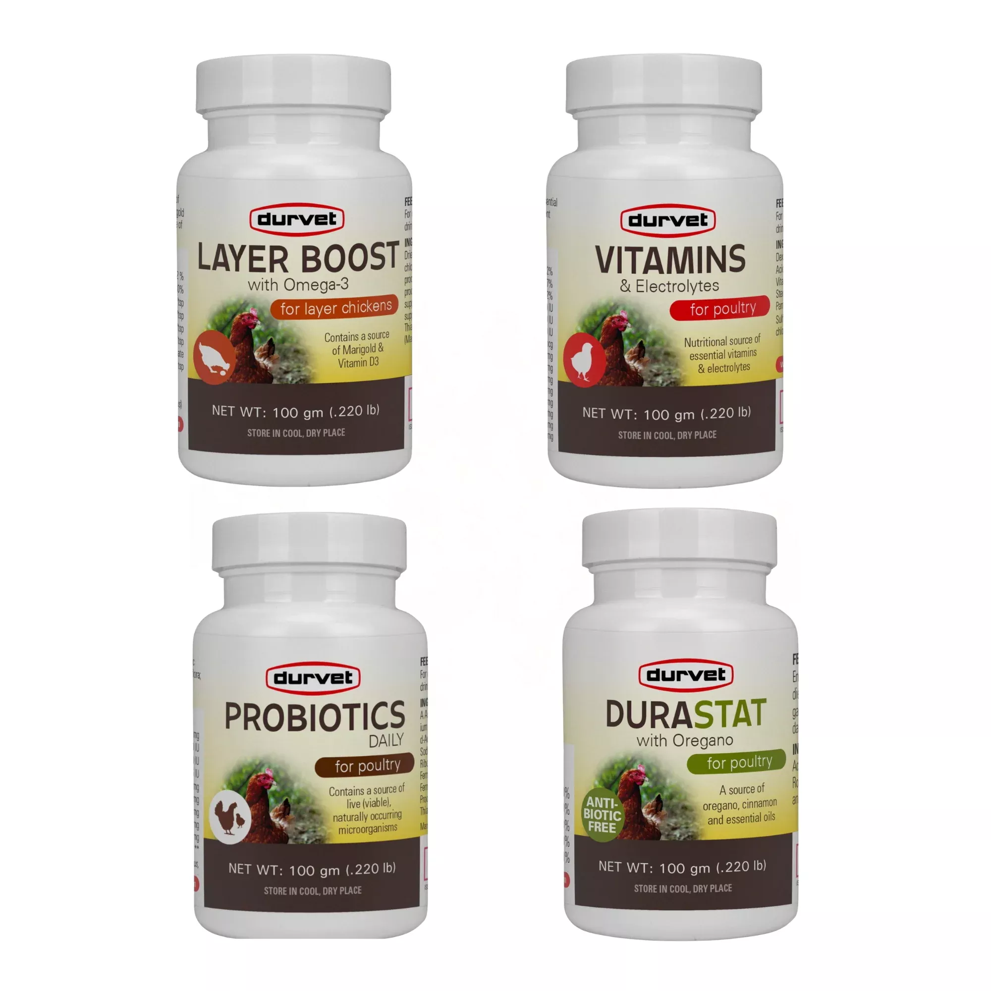 Chicken Health Essentials Kit – Vitamins, Electrolytes, Probiotics & Oregano for Poultry