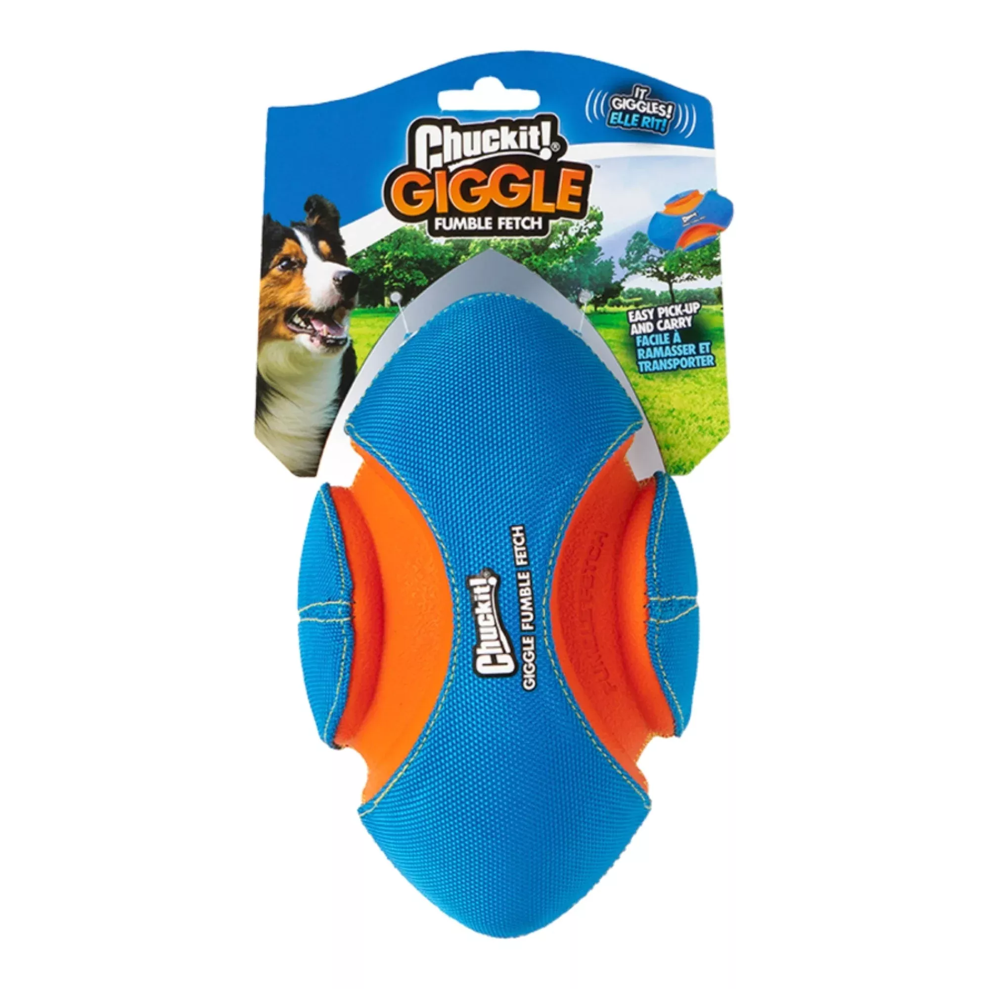 Chuckit! GIGGLE Fumble Fetch Dog Toy Small