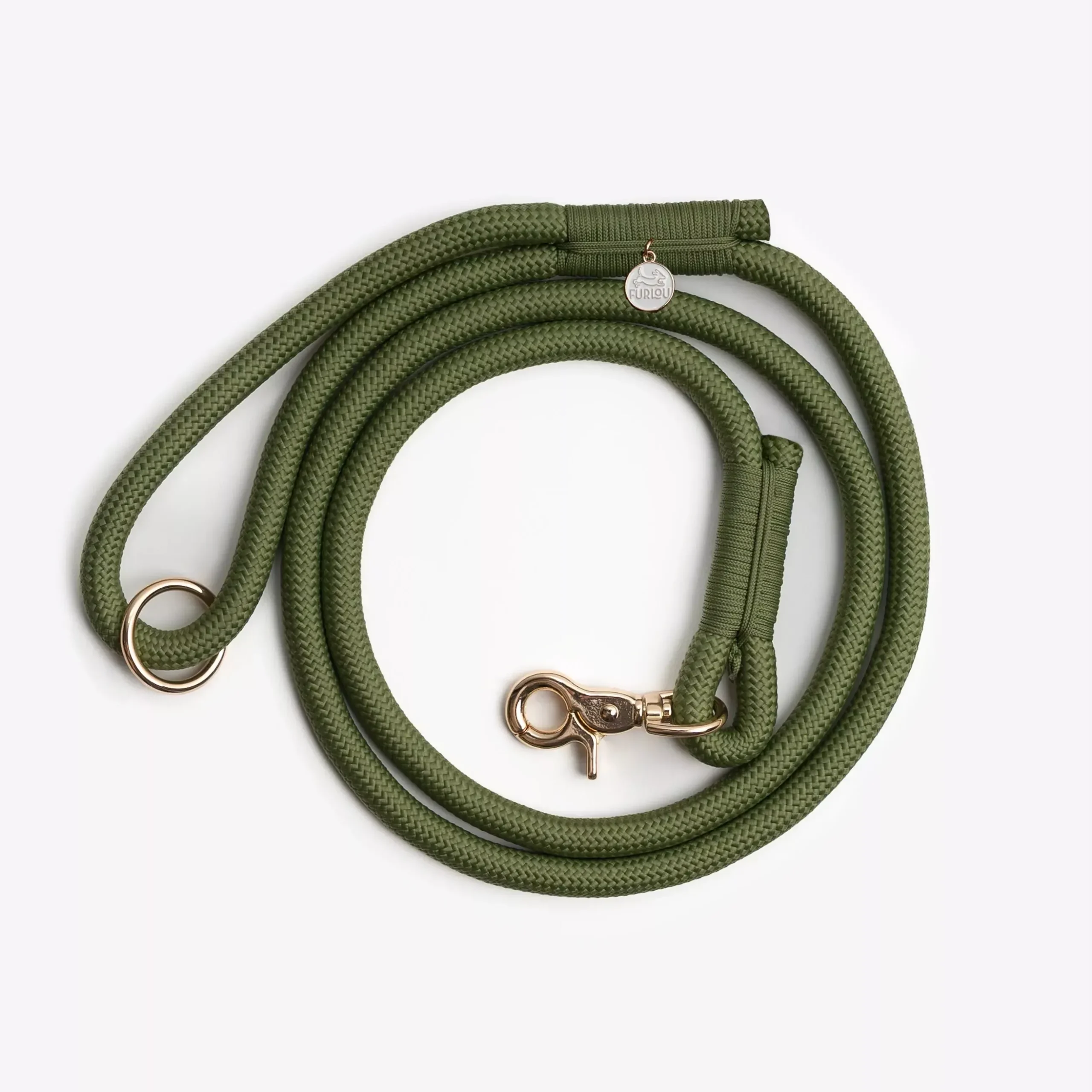 ‘Green’ – Braided Rope Leash