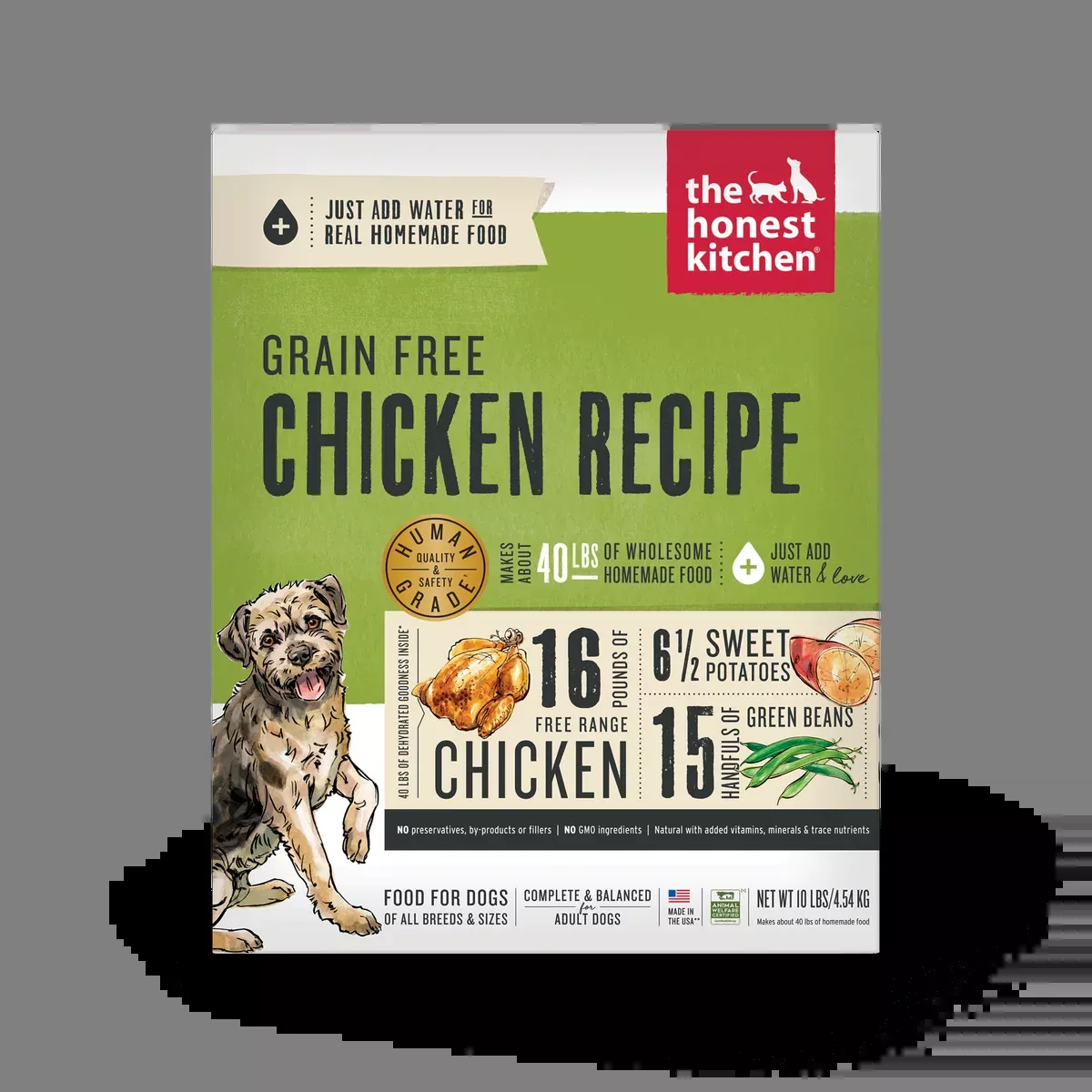 The Honest Kitchen Grain Free Dehydrated Dog Food – Chicken – 10lb