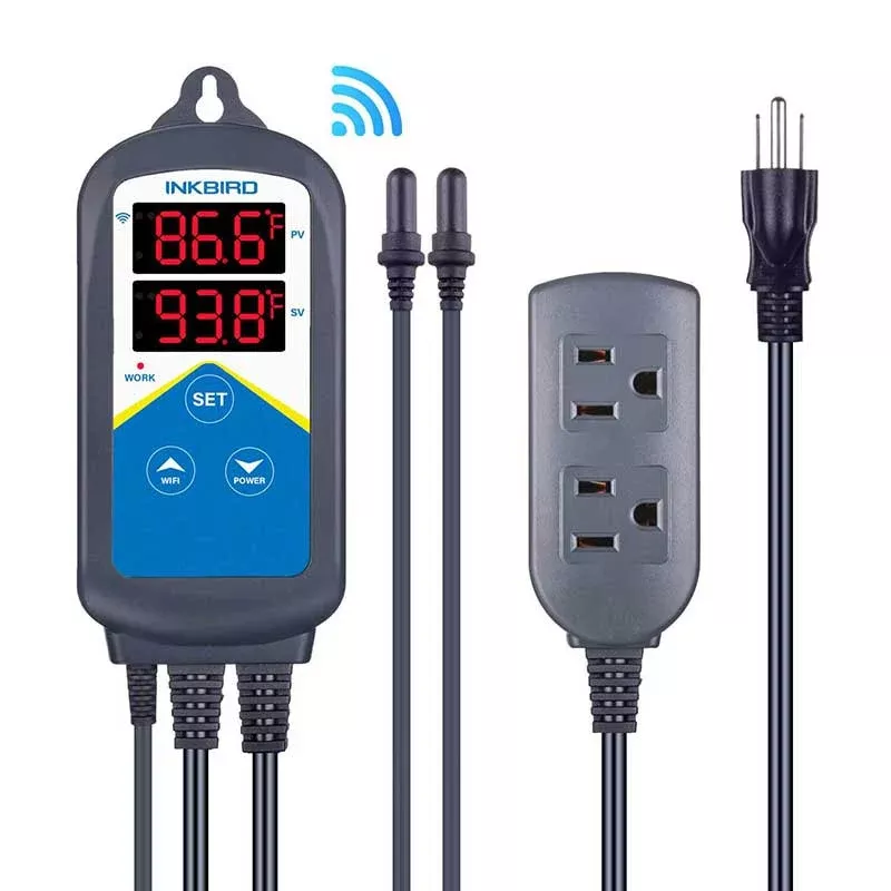 Inkbird ITC-306A WiFi Dual Digital Aquarium Heater Controller with Dual Probes