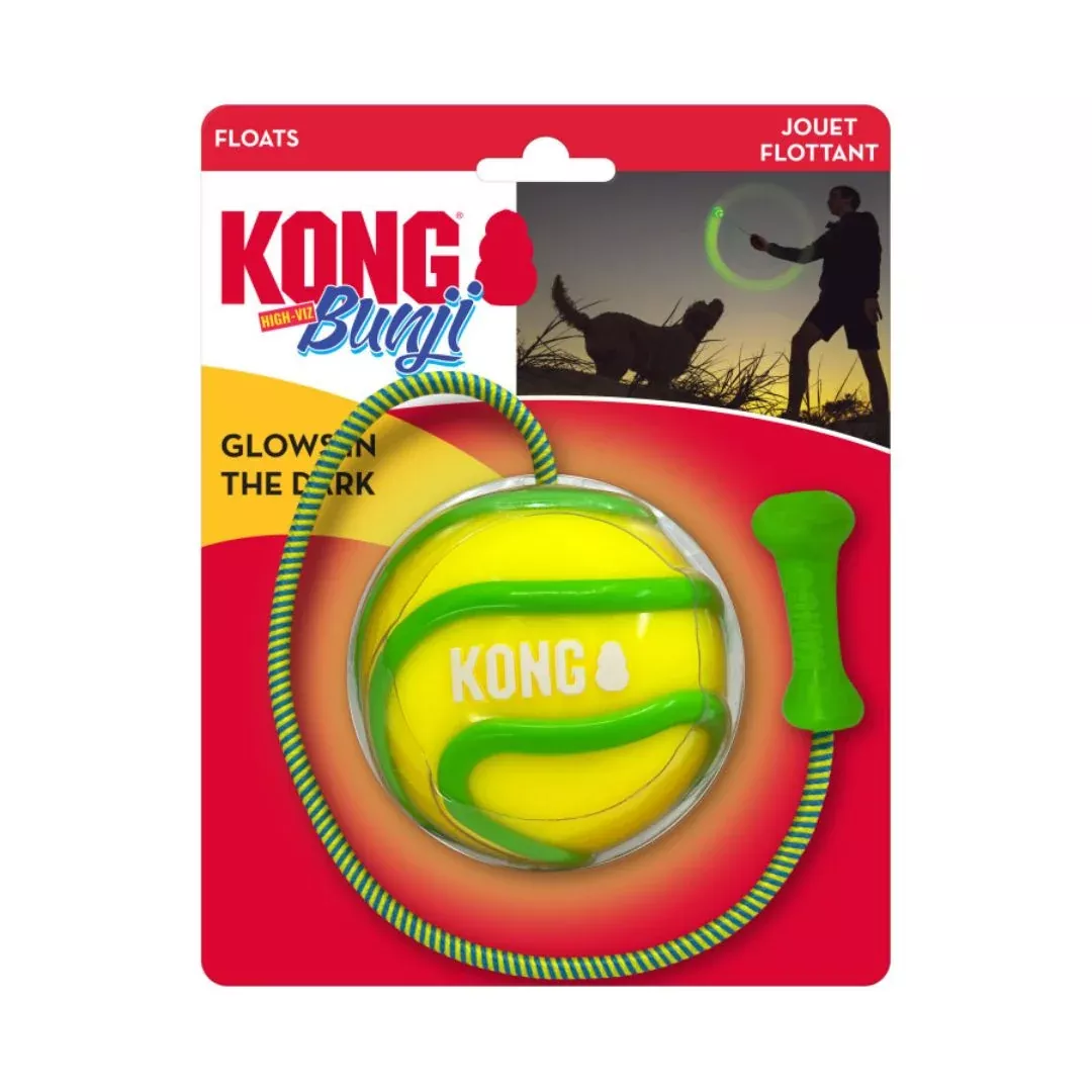KONG Bunji High-Viz Ball Dog Toy Assorted Large