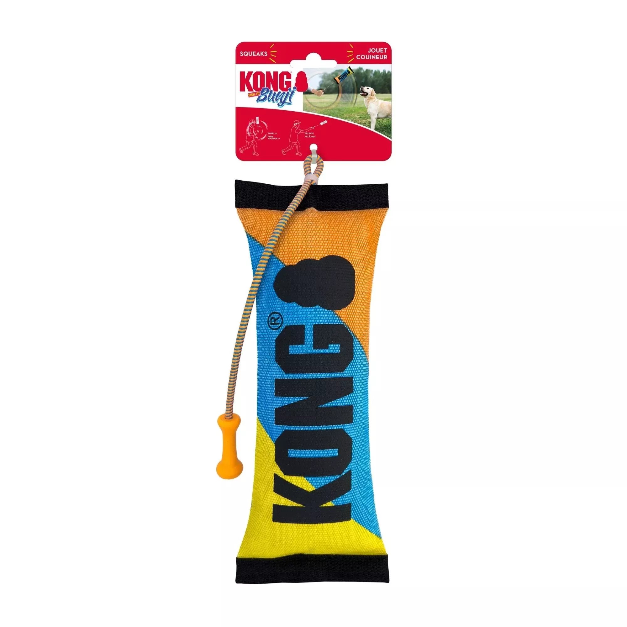 KONG Bunji High-Viz Bumper Dog Toy Assorted Medium