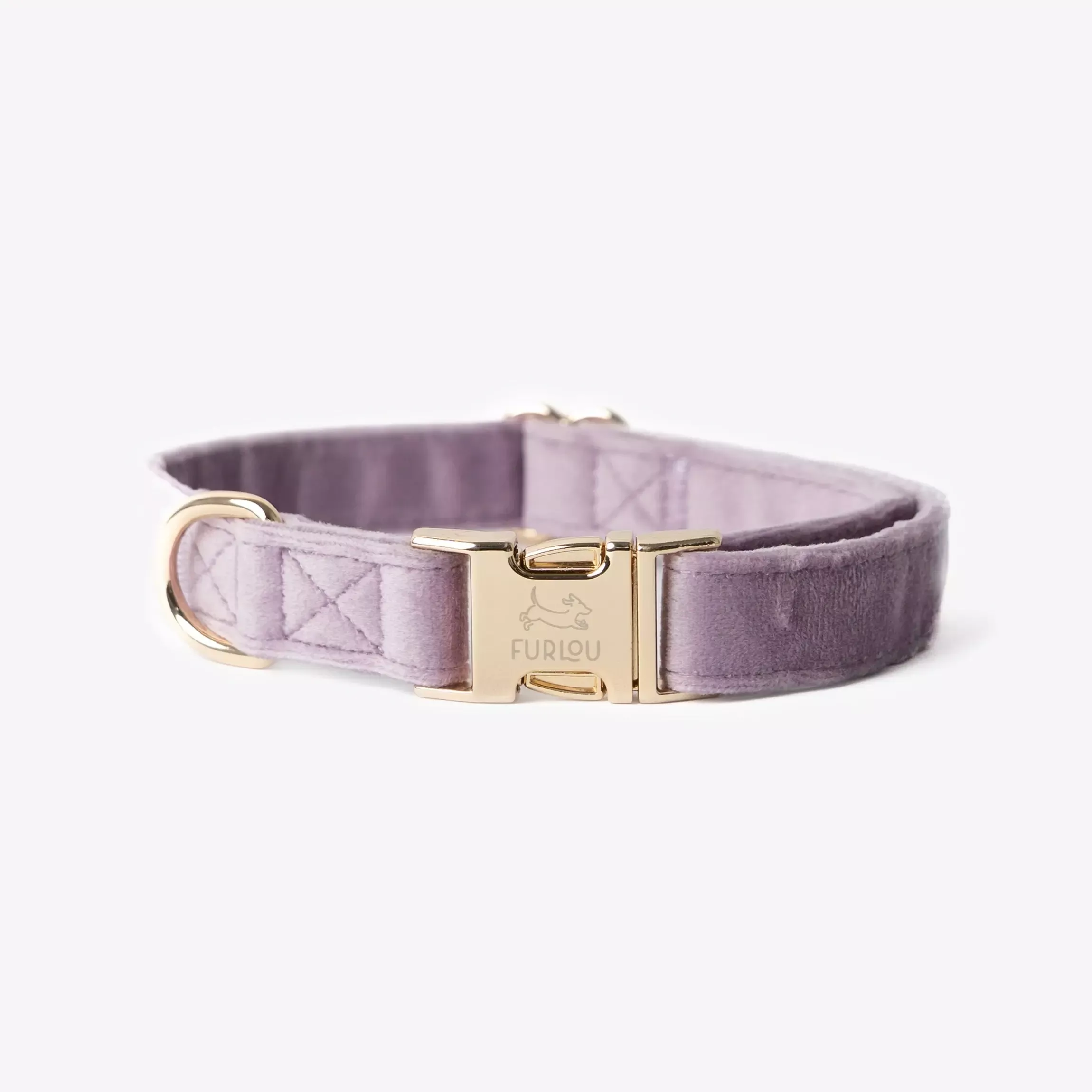‘Lilac’ – Velvet Dog Collar