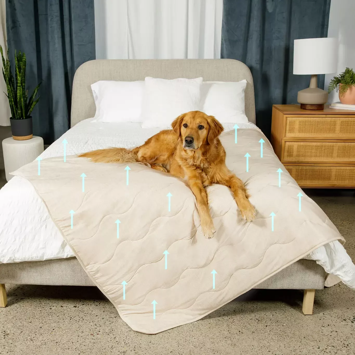 PupChill™ Cooling Waterproof Blanket – Arctic Sand