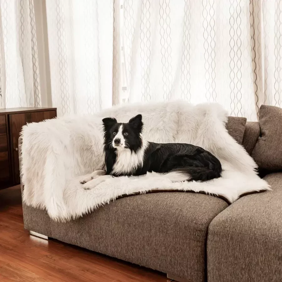 PupProtector™ Waterproof Throw Blanket – Polar White