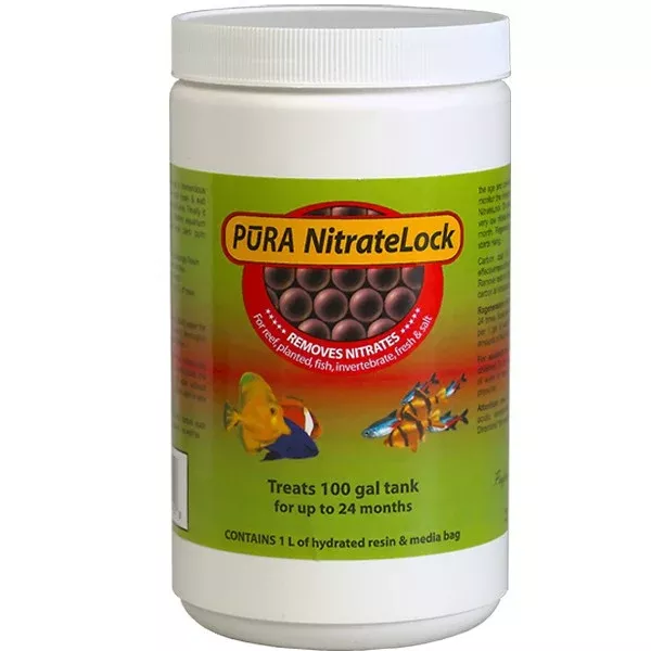 PURA NitrateLockIon exchange resin 1L Treats 100Gal (bag incl.)