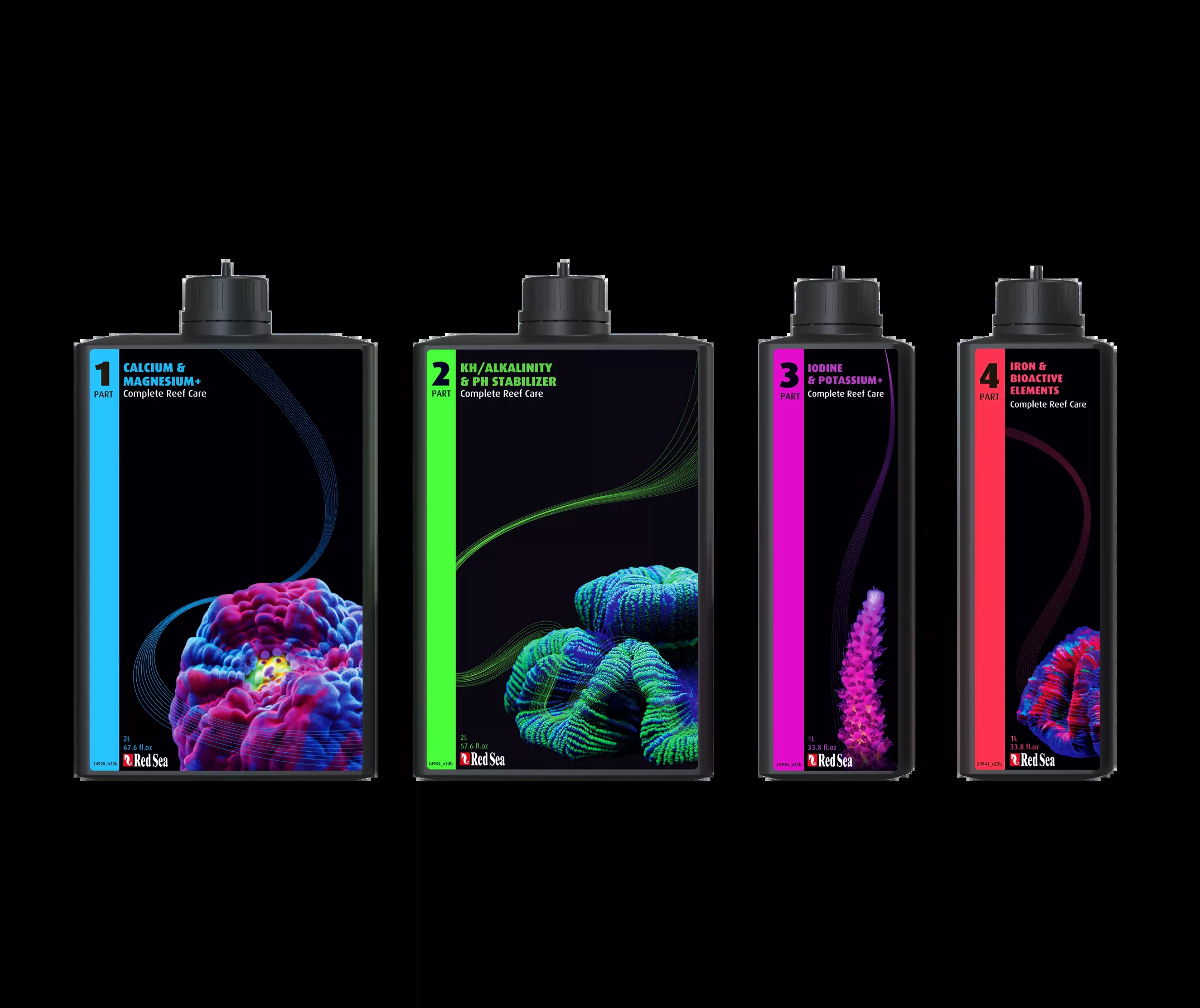 Red Sea 4-Part Complete Reef Care - Large Pack (160 gal)