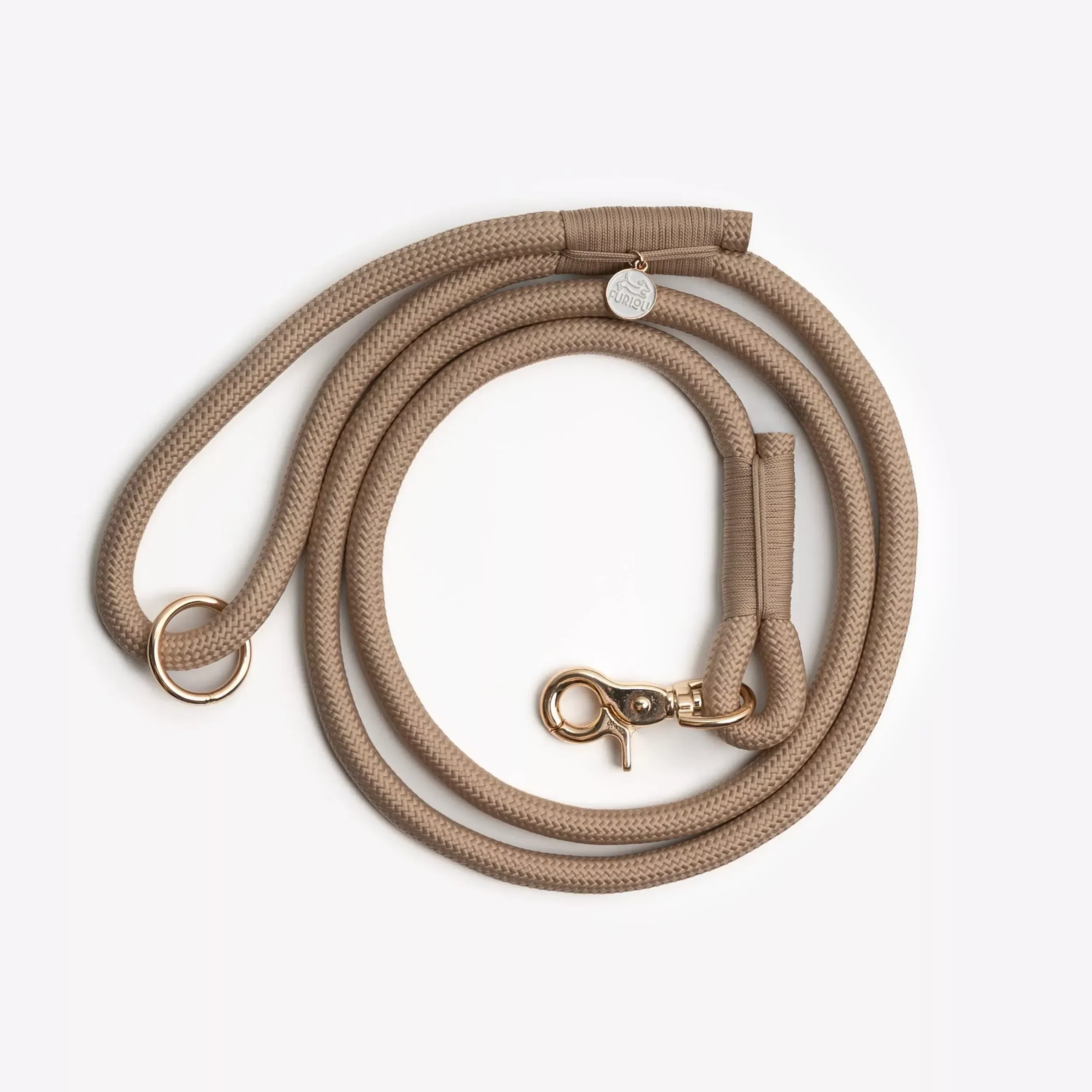 ‘Sand’ – Braided Rope Leash