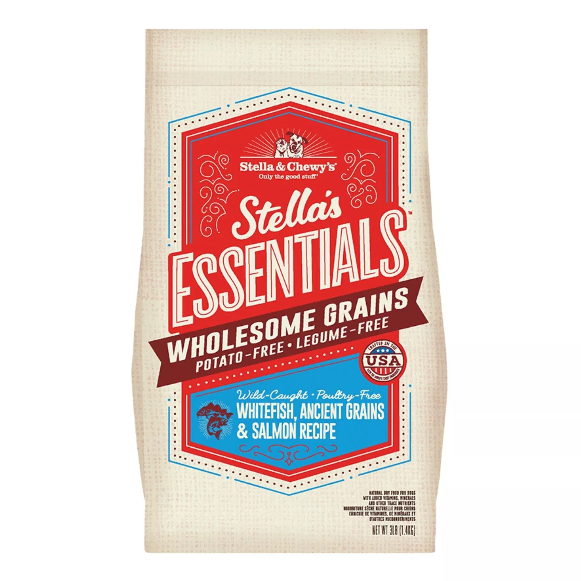 Stella & Chewy’s Dog Essentials Whitefish & Ancient Grains 3Lb