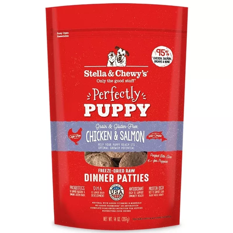 Stella And Chewys Dog Freeze Dried Puppy Chicken Salmon 14 oz.