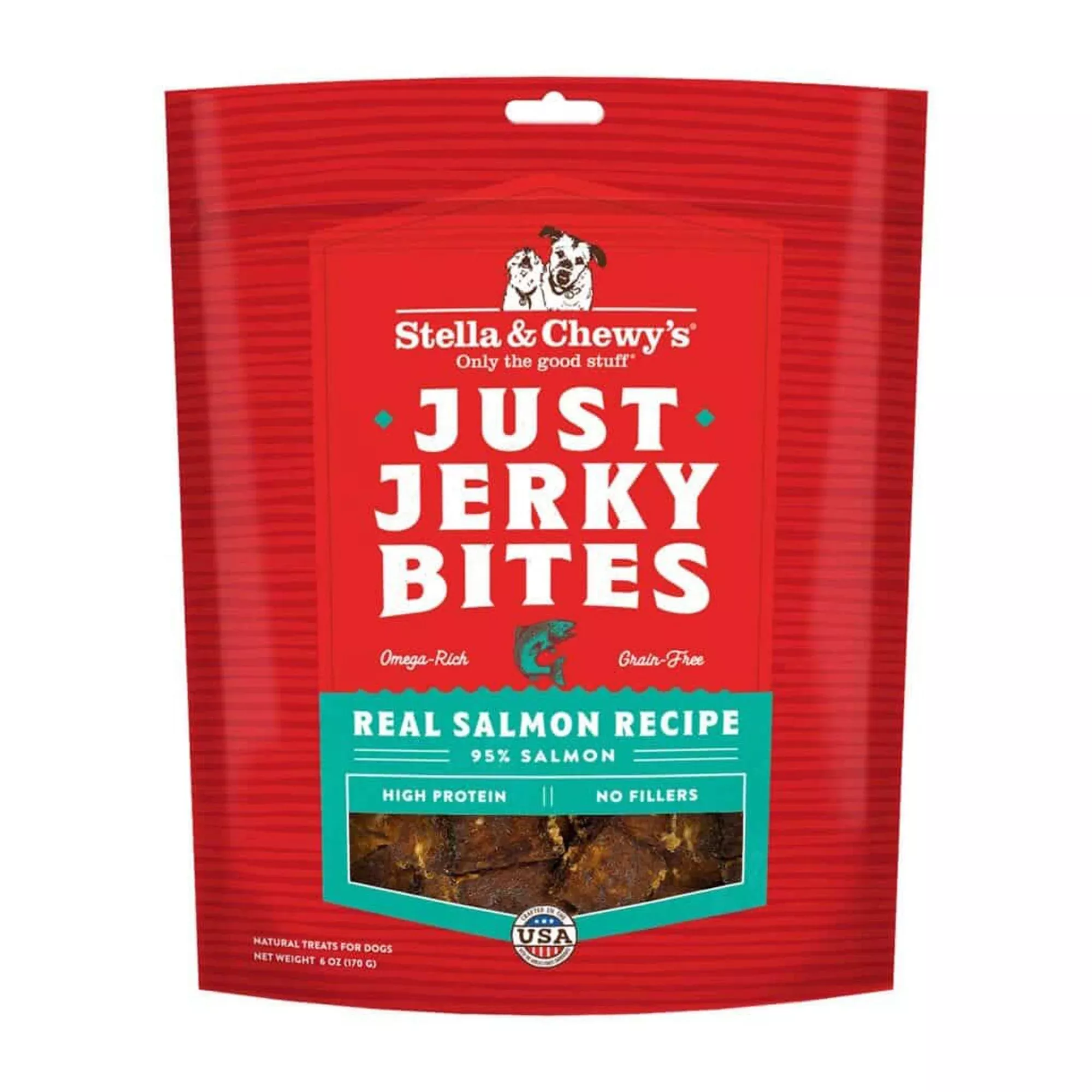 Stella And Chewys Dog Just Jerky Grain Free Salmon 6oz.