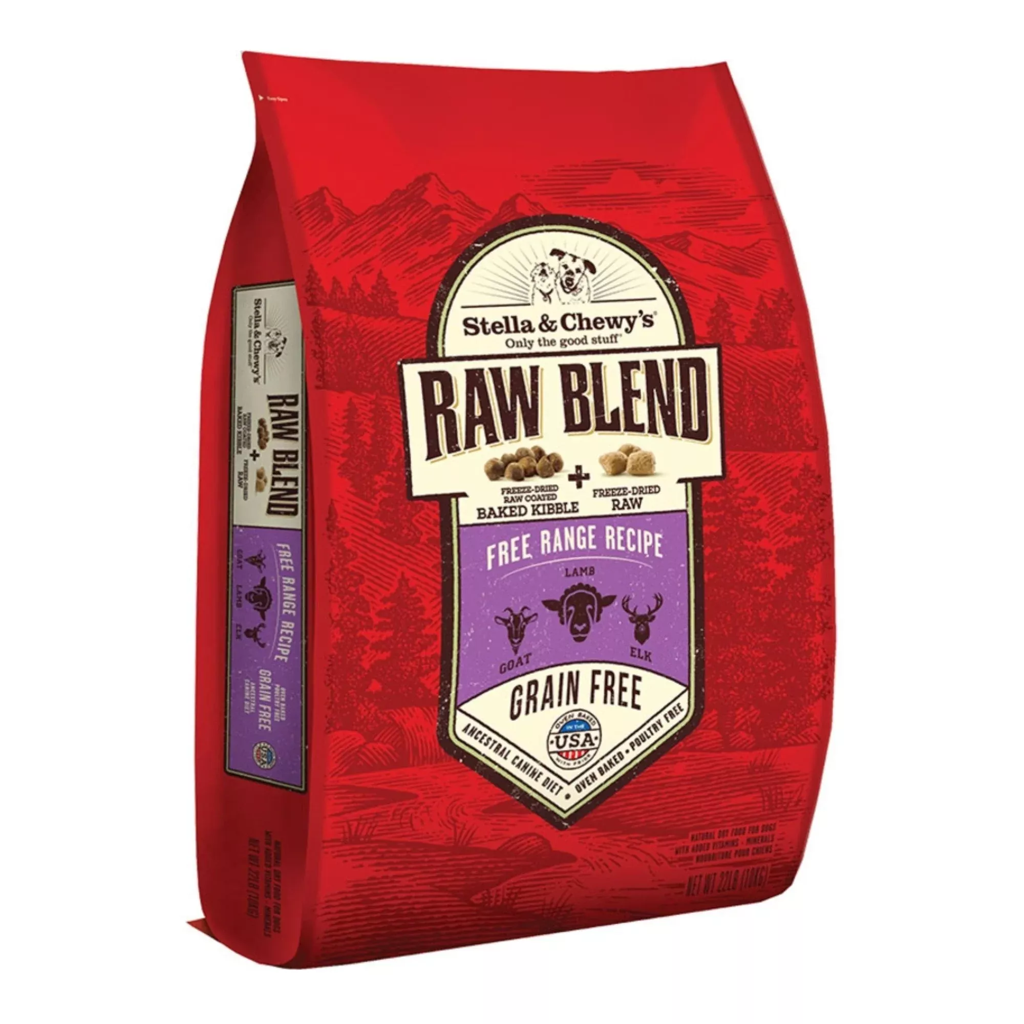 Stella & Chewys Dog Kibble – Raw Blend Free Range Recipe 22Lbs
