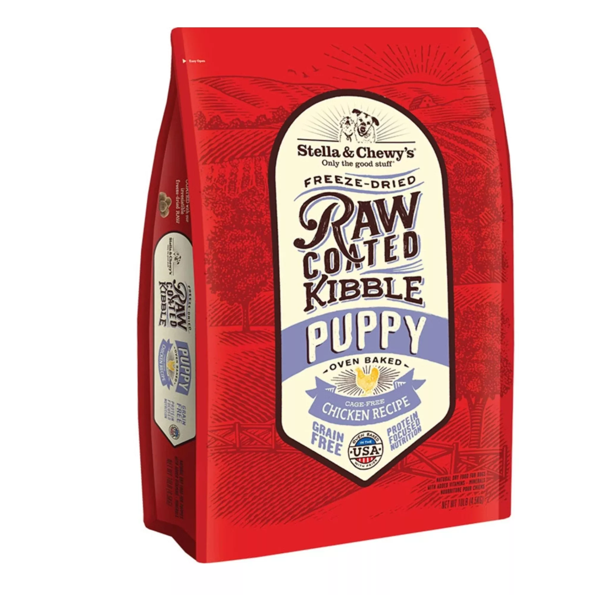 Stella & Chewys Dog Kibble – Raw Coated Chicken Puppy 10Lbs