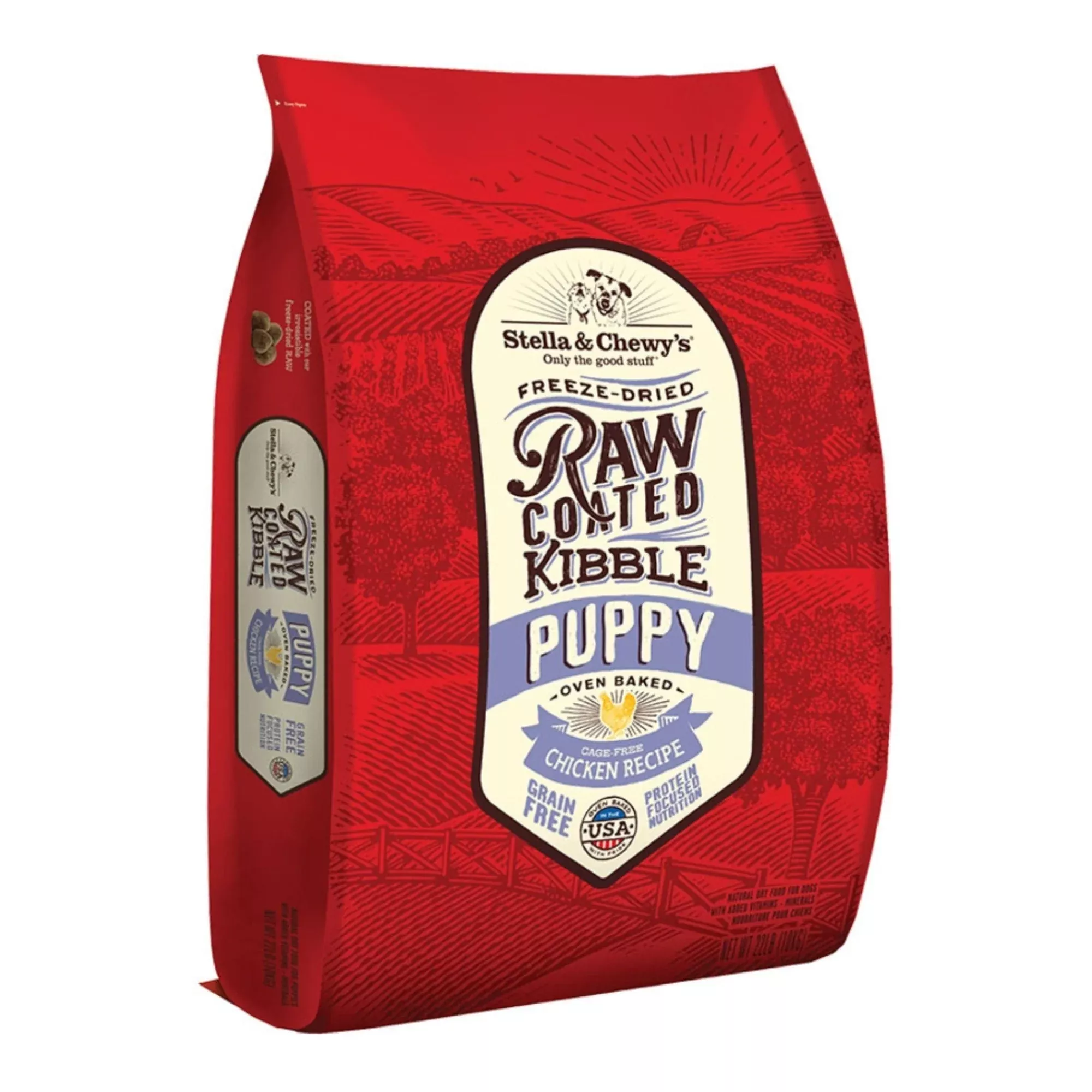 Stella & Chewys Dog Kibble – Raw Coated Chicken Puppy 22Lbs
