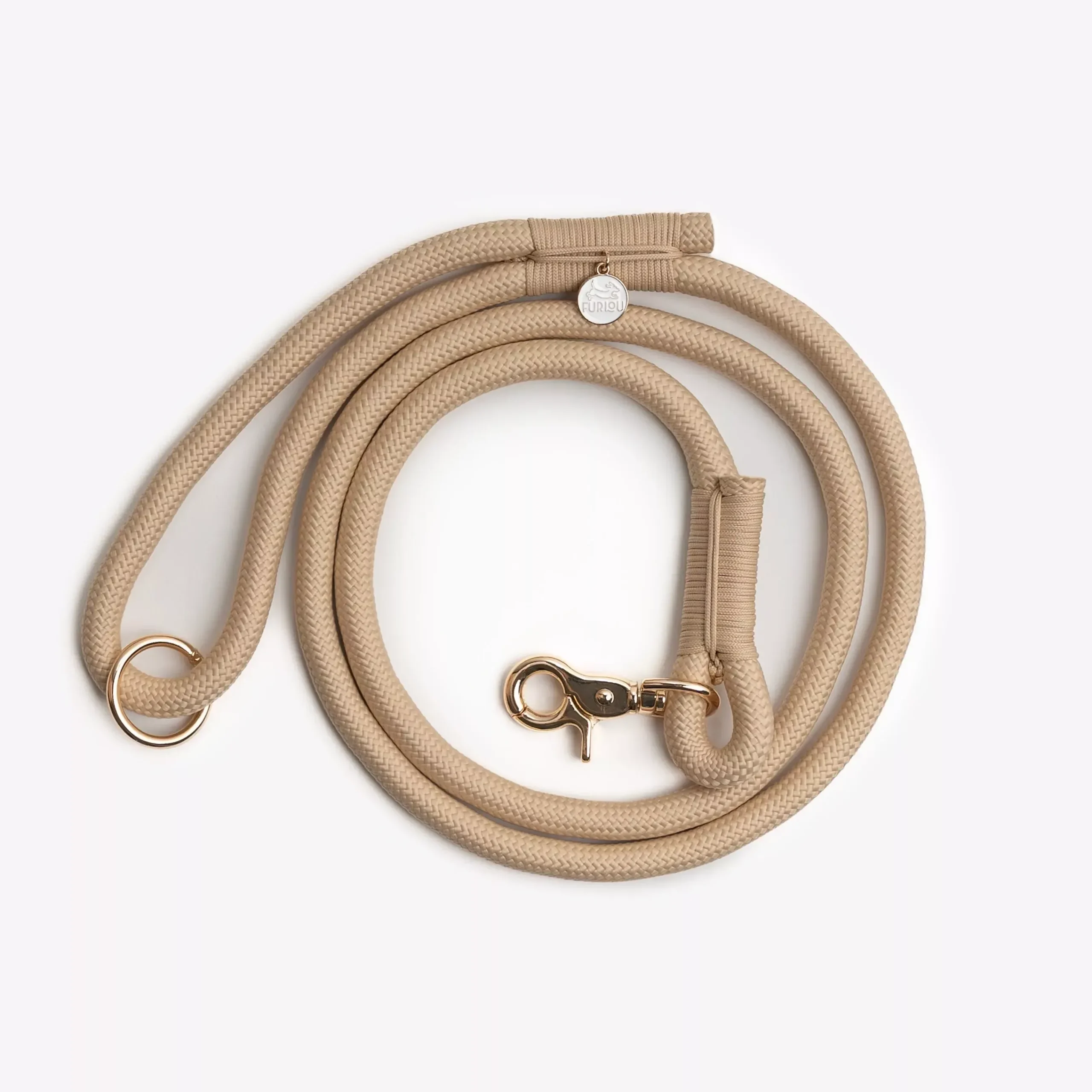 ‘Tan’ – Braided Rope Leash