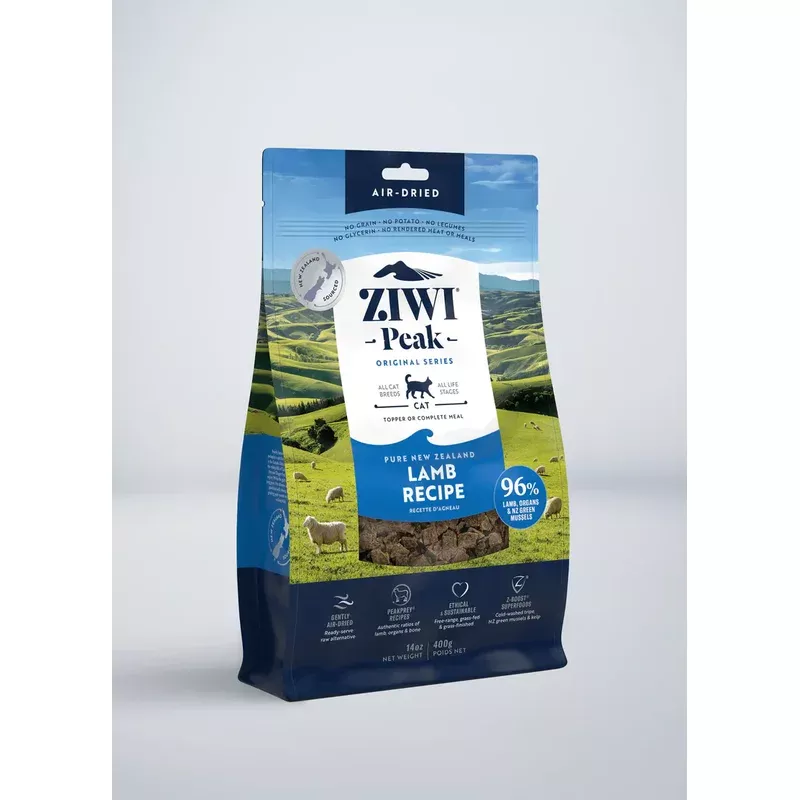 Ziwi Peak Air-Dried Cat Food – Mackerel & Lamb – 14oz Bag