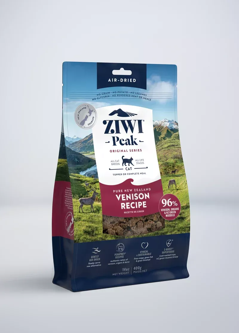 Ziwi Peak Air Dried Cat Food – Venison – 14oz Bag