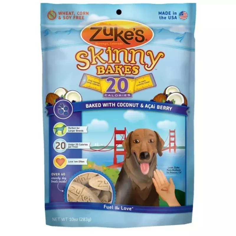 Zuke’s Skinny Bakes 20s Coconut & Acai Berry Dog Treat 10oz