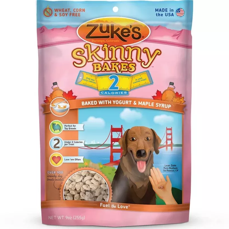 Zuke’s Skinny Bakes 2s Yogurt & Maple Syrup Dog Treats 9oz