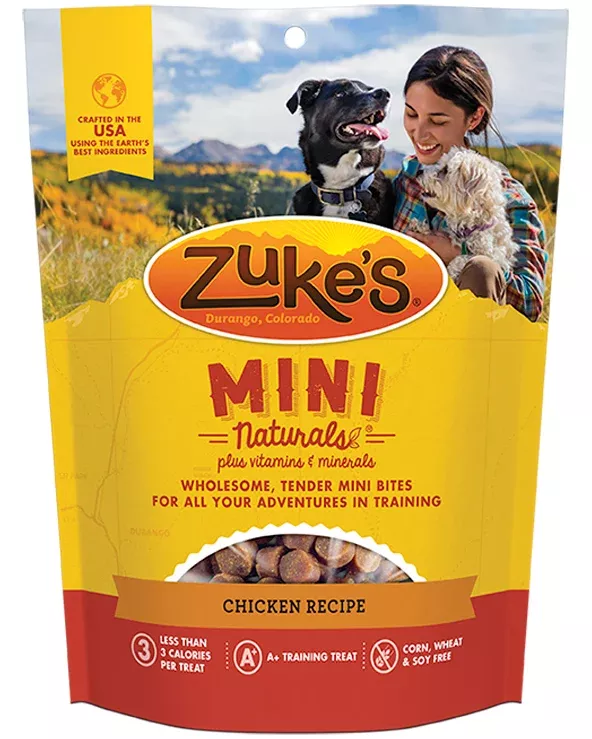 Zukes Chicken Recipe Tender Mini Bites Dog Treats 6oz